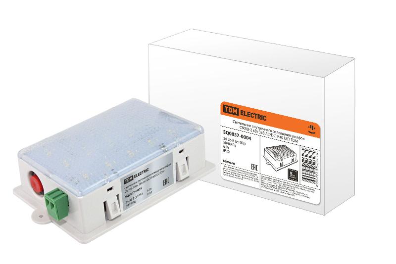 Светильник внутреннего освещения шкафов СВОШ-2 6Вт 36В AC/DC IP40 LED | SQ0837-0004 | TDM — TDM ELECTRIC