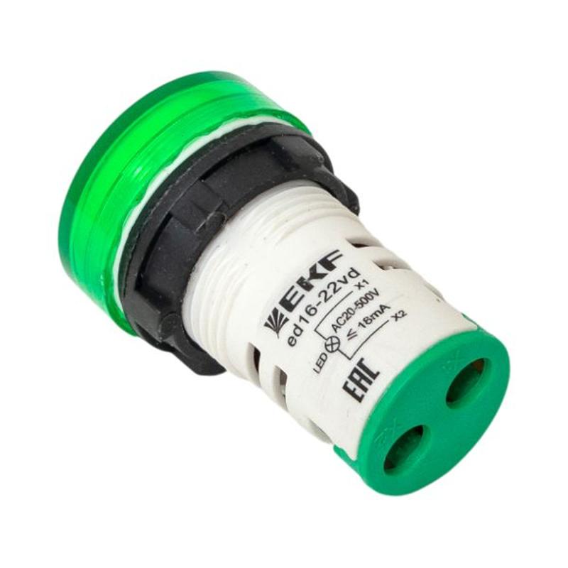 Индикатор значения напряжения зеленый ED16-22VD EKF PROxima | ed16-22vd-g | EKF — миниатюра 8