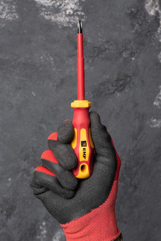 Отвертка Master PH2x100 мм 1000В EKF Basic|ph-2-100-mas-in|EKF — миниатюра 4