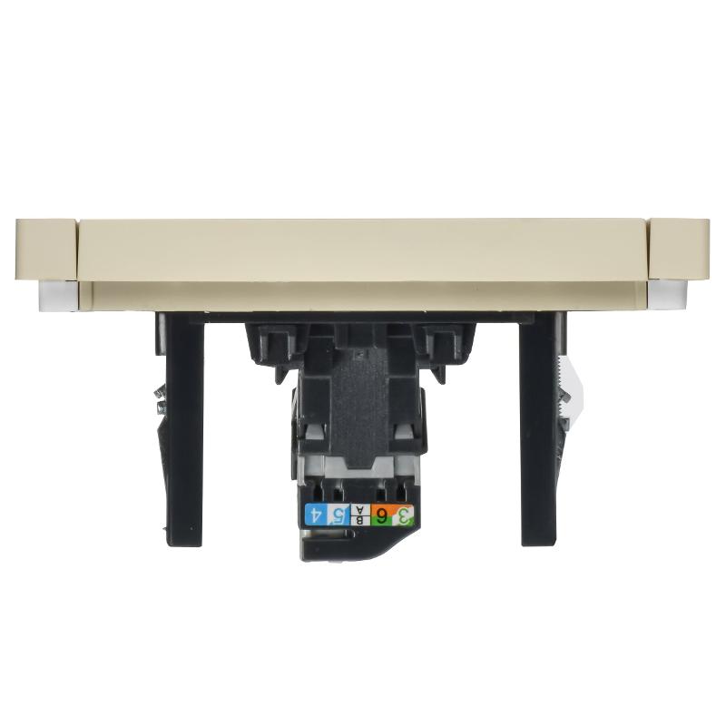 FORTE&PIANO Розетка комп. RJ45 кат.5E FP432 ваниль | FP-K10-1-K10 | IEK — миниатюра 5
