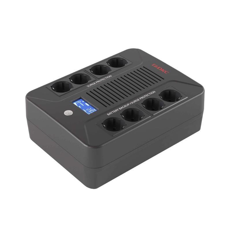 Линейно-интерактивный ИБП ДКС серии Info PDU, 800 ВА/480Вт,1/1,8xSchuko, LCD, 1x8Aч | INFOPDU800LCD | DKC — DKC (ДКС)