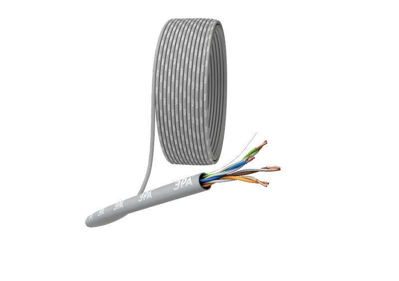 ЭРА Кабель витая пара U/UTP 4x2x24AWG Cat5e CU PVC 305м SIMPLE | Б0044426 | ЭРА — ЭРА (Энергия света)