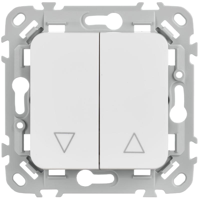 FLITE Выключатель жалюзи 10А ВЖ52-2-0-ФлБ белый | FI-V15-0-10-1-K01 | IEK — миниатюра 2