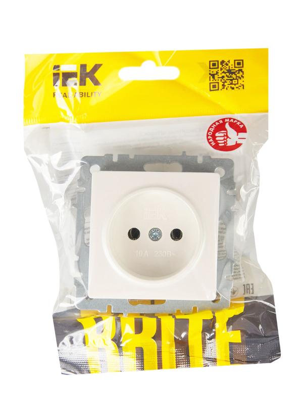 BRITE Розетка без заземления без шторок10А РС10-1-0-БрЖ жемчуг | BR-R10-10-K36 | IEK — миниатюра 6