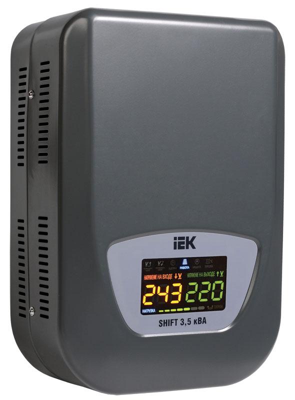 Стабилизатор напряжения настенный серии Shift 3,5 кВА  | IVS12-1-03500 | IEK — IEK (ИЭК)