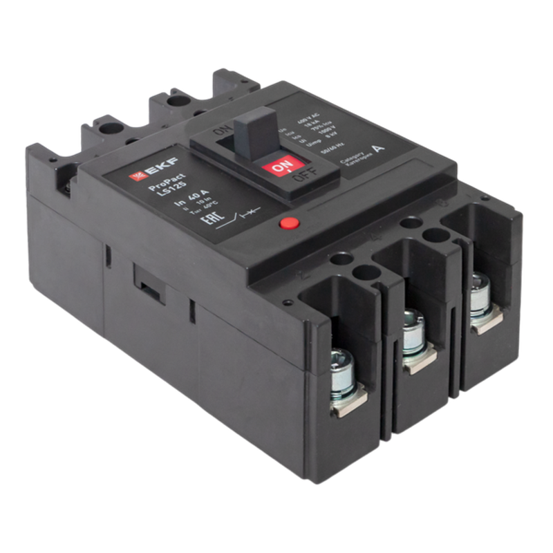Выключатель автоматический LS125 18кА 3P 40А ProPact | mccb-125-18-3-40-ls | EKF — миниатюра 24