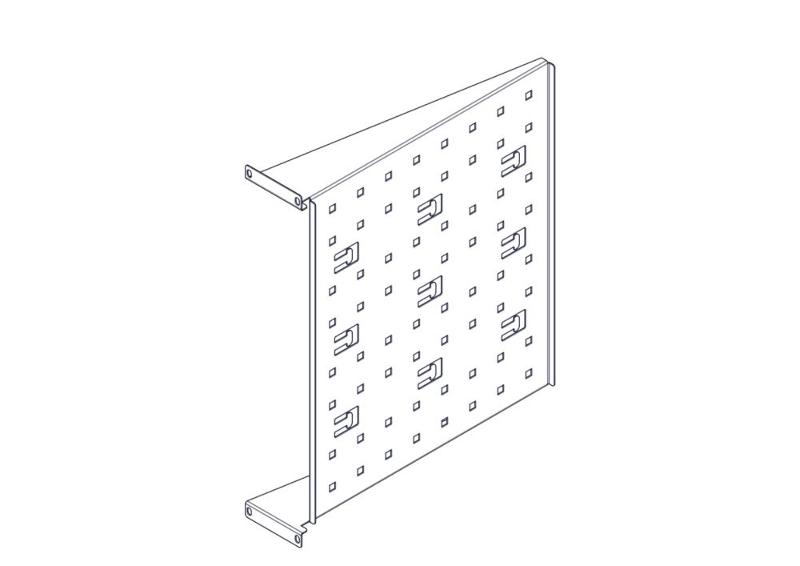 Фиксированная полка Systeme Electric, серия Uniprom, 2U, 450мм, до 15кг | UT8105 | SE — Systeme Electric