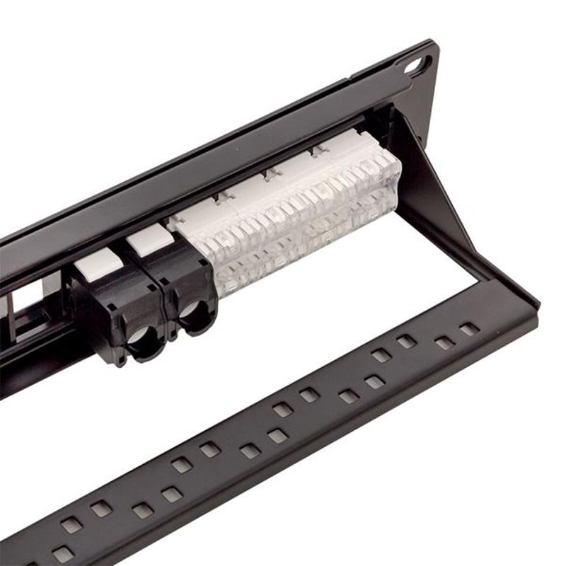 Патч-панель модульная TERACOM PRO 19'' 1U неэкранированная 24 порта с органайзером (пустая) | TRP-MODP-UTP-1U24 | EKF — миниатюра 11