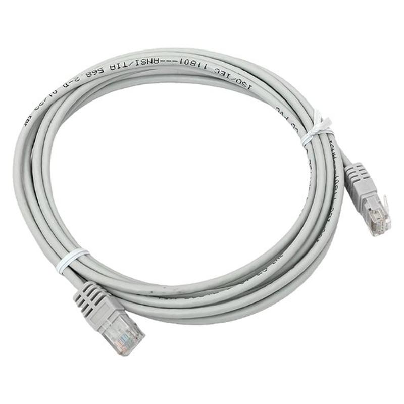 Патч-корд TERACOM PRO Cat.5E неэкранированный UTP оболочка PVC серый (3,0м) | TRP-5EUTP-PVC-3M-GY | EKF — EKF
