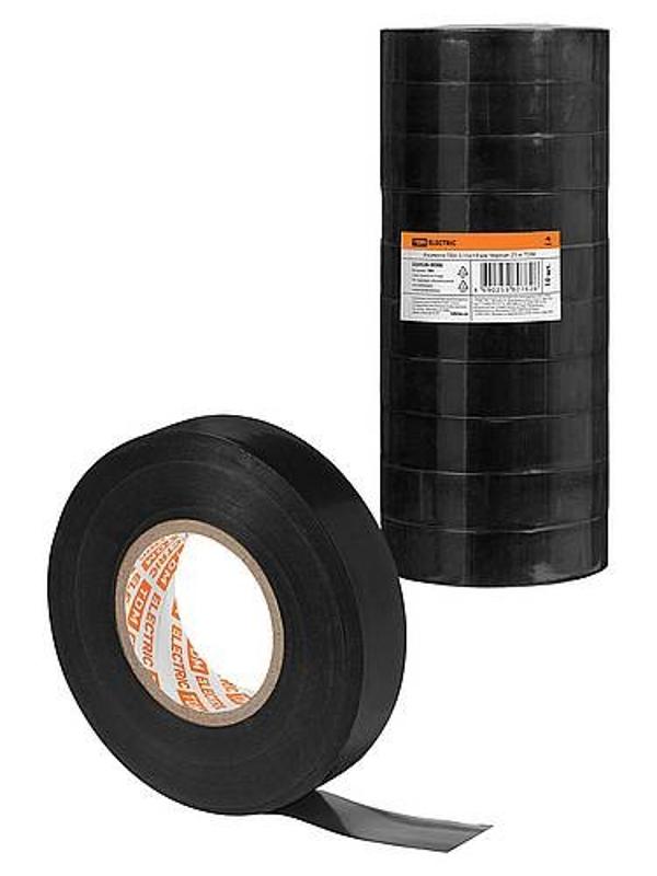 Изолента ПВХ 0,15х19 мм Черная 25 м | SQ0526-0086 | TDM — TDM ELECTRIC