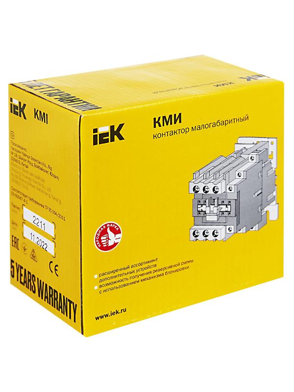 Контактор КМИ-34012 40А 230В/АС3 1НО;1НЗ  | KKM31-040-230-11 | IEK — миниатюра 11