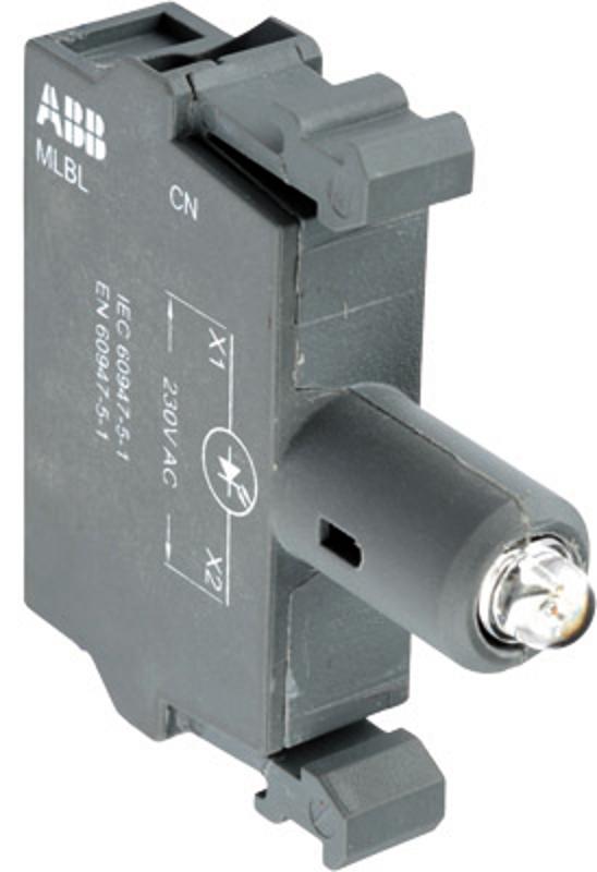 Патрон MLBL-02Y со встроенным светодиодом желтый 48В AC/DC | 1SFA611621R1023 | ABB — ABB