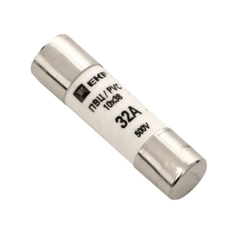 Плавкая вставка цилиндрическая ПВЦ (10х38) 32А | pvc-10x38-32 | EKF — EKF