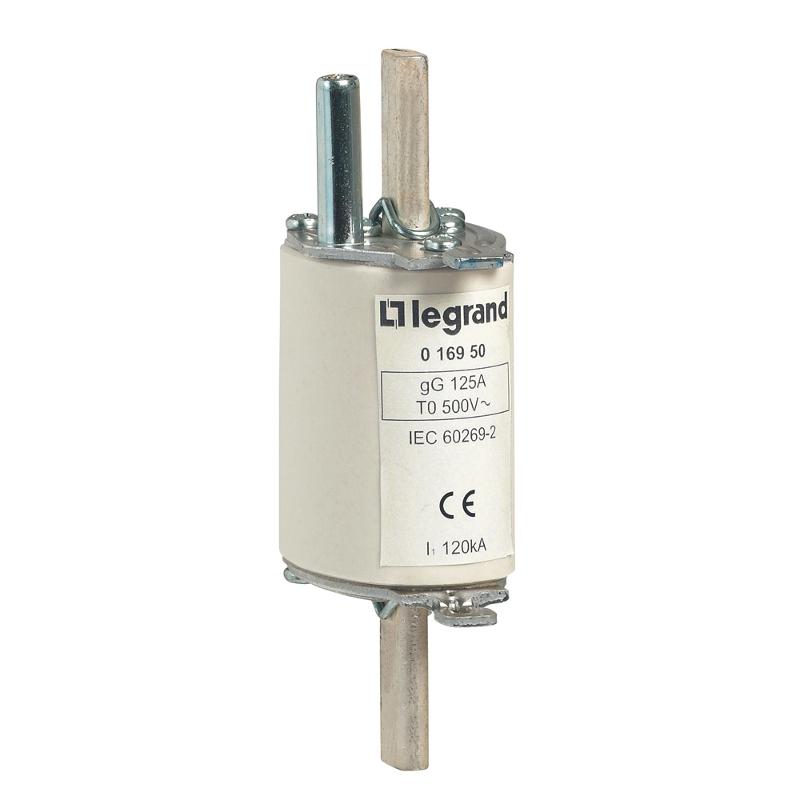 Предохранитель типа gG - размер 0 - с бойком - 125 A | 016950 | Legrand — Legrand