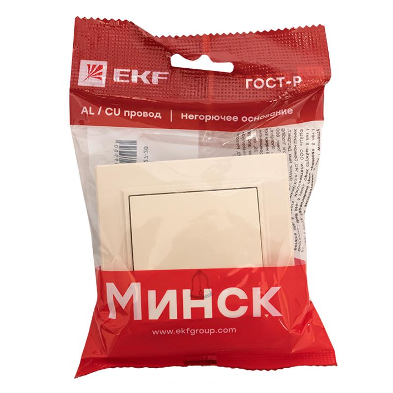 Минск Кнопка звонка  СП, 10А, бежевый EKF|ERV10-027-20|EKF — миниатюра 6