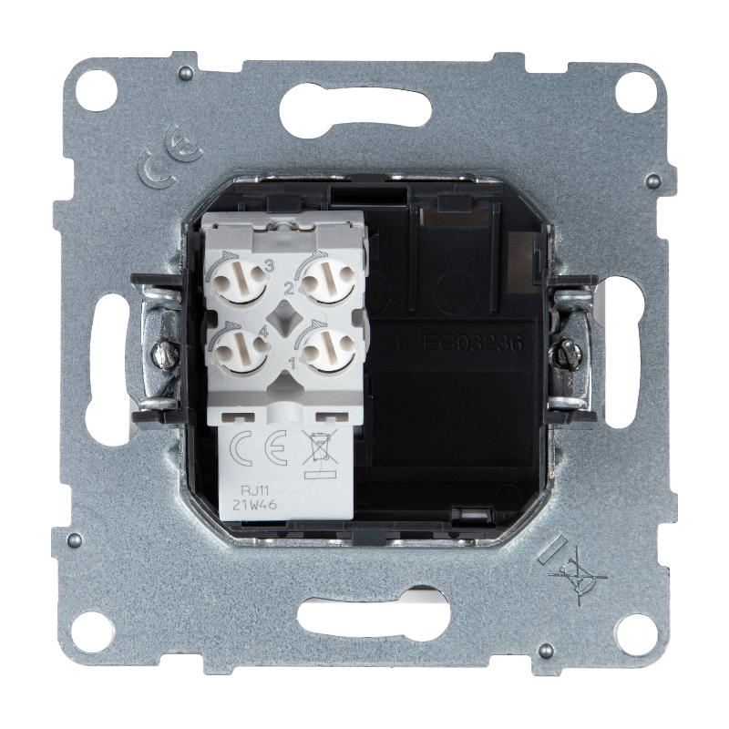 SUNO Телефонная розетка RJ11 одиночная. Цвет "Белый" | 721161 | Legrand — Legrand