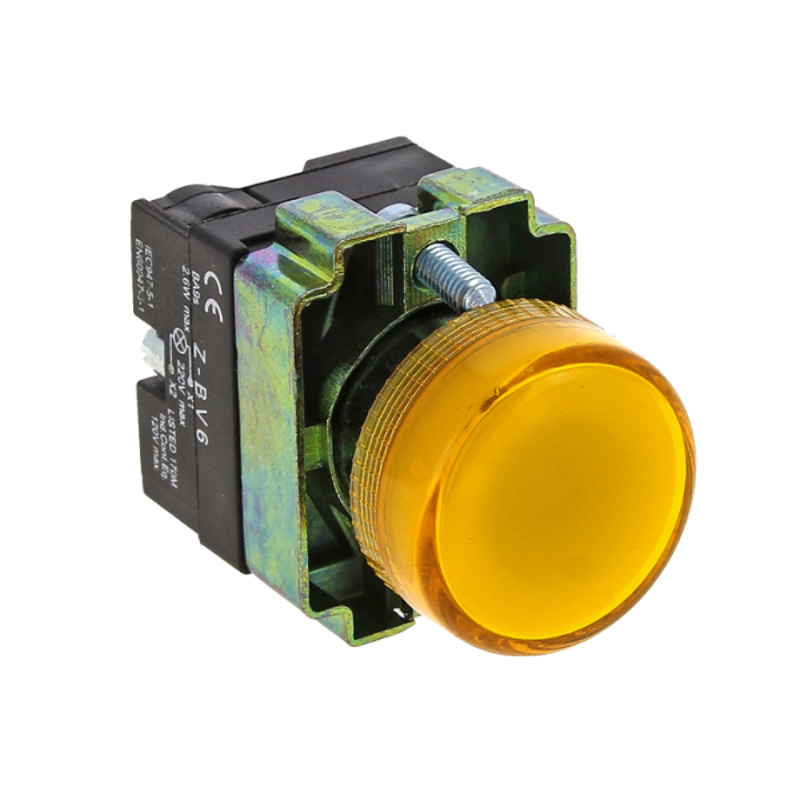 Лампа сигнальная BV65 желтая EKF PROxima | xb2-bv65 | EKF — EKF
