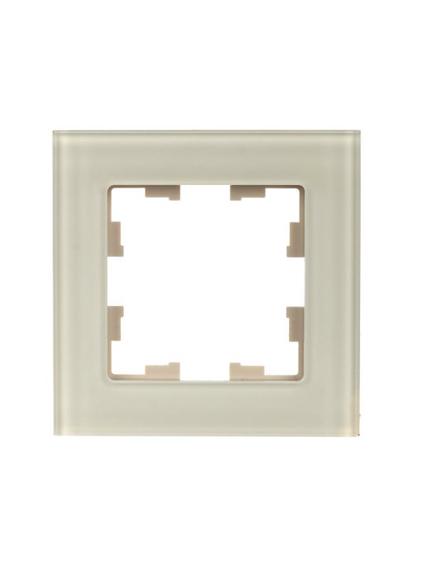 BRITE Рамка 1-ая РУ-1-2-БрВа стекло ванильный | BR-M12-G-K10 | IEK — миниатюра 7
