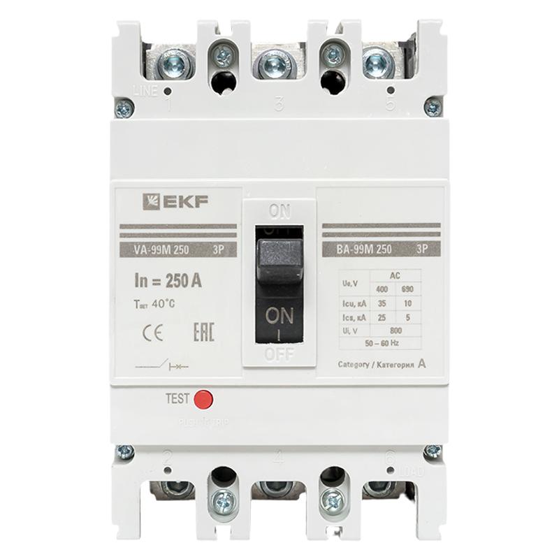 Выключатель автоматический ВА-99М 250/250А 3P 35кА EKF Basic | mccb99-250-250m | EKF — миниатюра 9