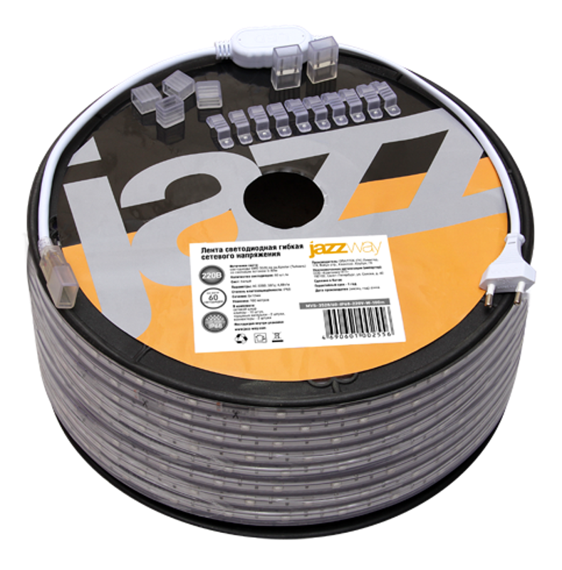 Лента светодиодная LED MVS-2835/60-IP68-220V-   W -1m (белый свет) | 5004252 | Jazzway — Jazzway