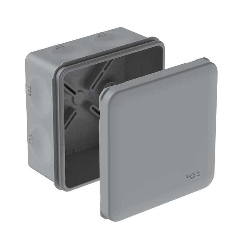 MultiBox Коробка распределительная с мембранными вводами IP66 85х85х42 Серая (со стикером)| IMT351971 | SE — Systeme Electric