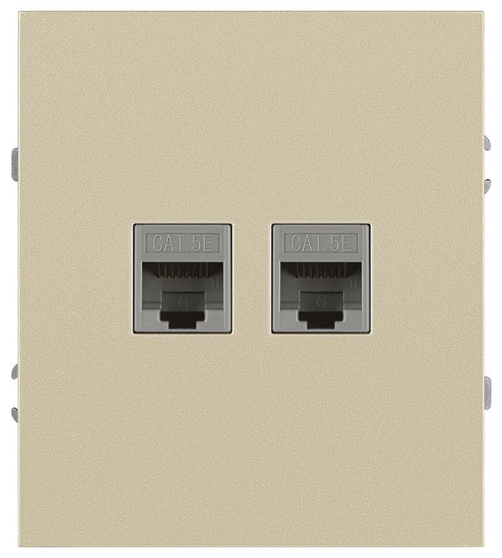 Розетка Arktik 16-3108-04 информационная двойная 2XRJ45 шампань | Б0070487 | ЭРА — ЭРА (Энергия света)