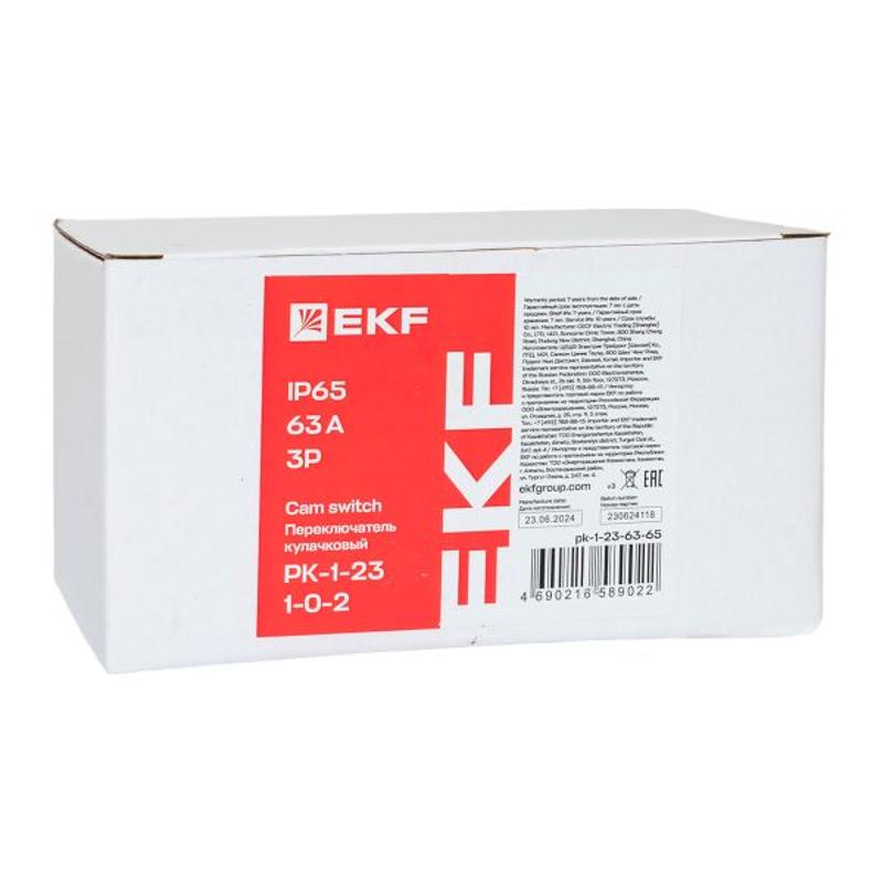 Переключатель кулачковый ПК-1-23 63А 3P «1-0-2» IP65 | pk-1-23-63-65 | EKF — миниатюра 9