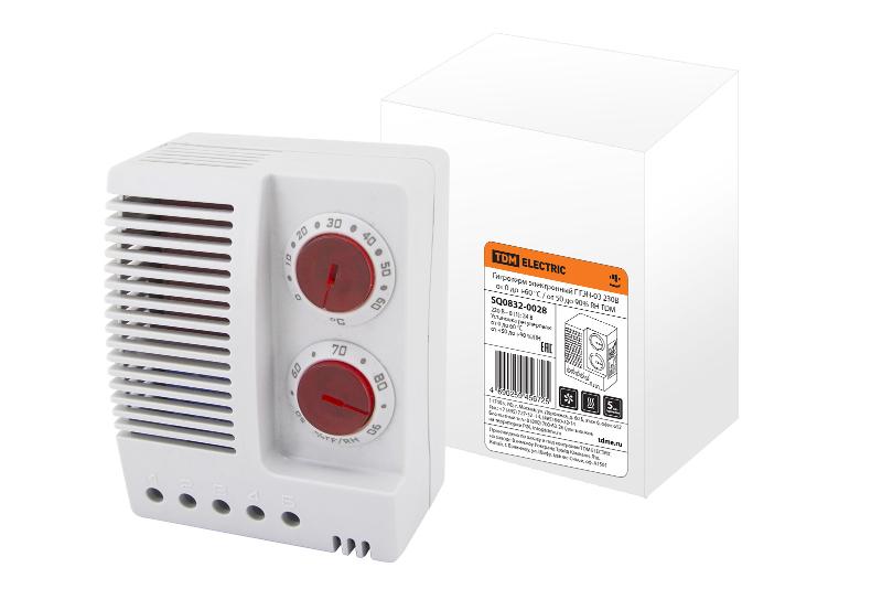 Гигротерм электронный ГТЭН-03 230В от 0 до +60 °C / от 50 до 90% RH | SQ0832-0028 | TDM — TDM ELECTRIC