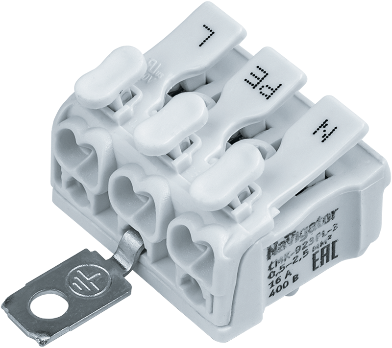 Клеммы монтажные 61 692 NTC-CMK-923PLG-3-50 (50 шт/упак) |61692 |Navigator — Navigator