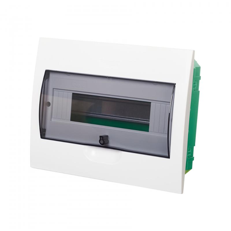 Корпус встраиваемый City9 Box прозрачная дверь 1ряд/12мод | EZ9E112S2FRU | SE — Systeme Electric