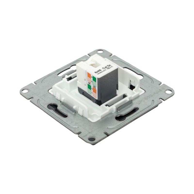 Механизм розетки RJ45 (cat5), графит Эпика  |UP1-SOG-RJ45-5| EKF — миниатюра 9