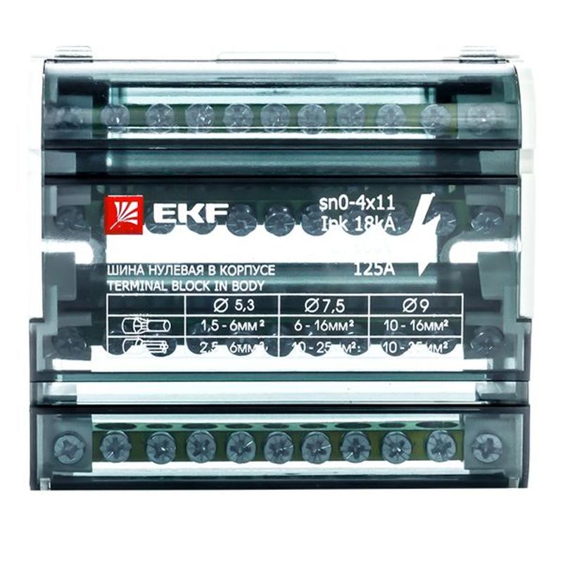 Шина нулевая в корпусе 4х11 EKF PROxima | sn0-4x11 | EKF — миниатюра 12