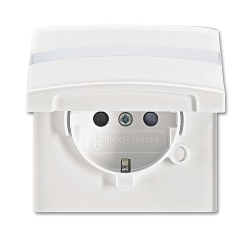 Розетка SCHUKO, 20 EUGKBN-34-101, с крышкой, с защитными шторками, Allwetter44, IP44, альп. белый, 16А, 250В. | 2064-0-0301  | 2CKA002064A0301 | ABB — ABB