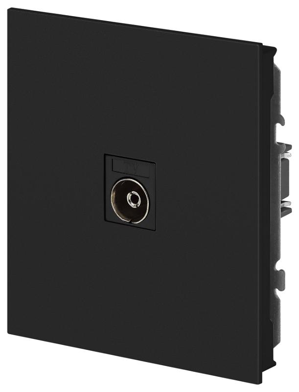 Розетка Arktik 16-3101-05 TV одиночная антрацит | Б0070468 | ЭРА — миниатюра 3
