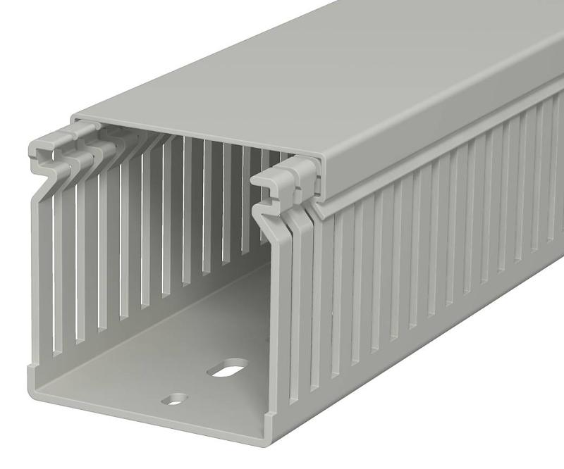Распределительный кабельный канал LK4 60x60x2000 мм (ПВХ,серый) (LK4 60060) | 6178033 | OBO Bettermann — OBO Bettermann