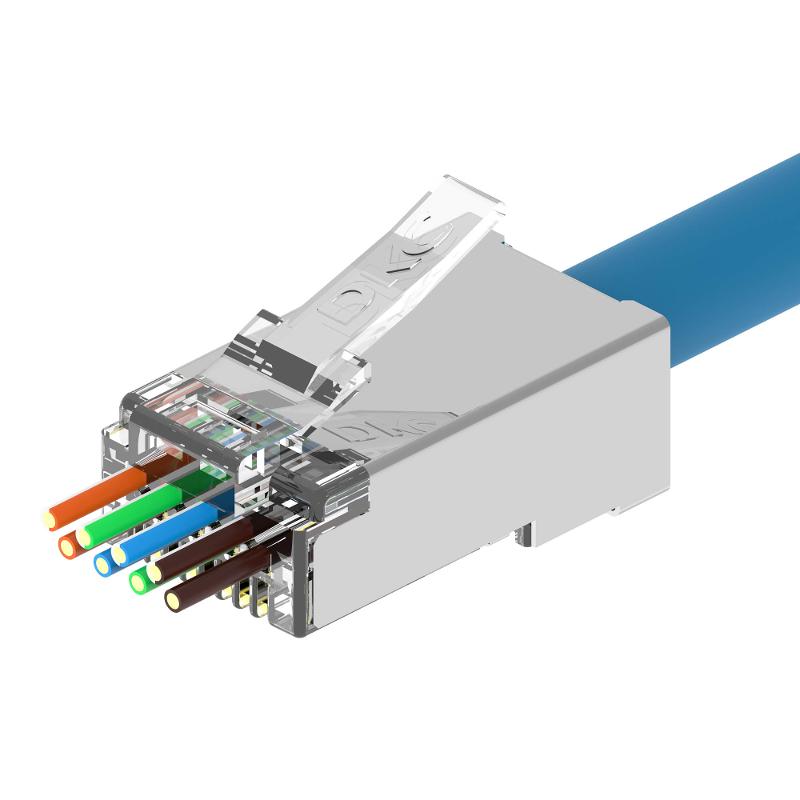 Коннектор RJ45 CAT6 (8P8C) экранированный под диаметр проводника визоляции 1,2 мм | RN6RJ45S12 | DKC — DKC (ДКС)