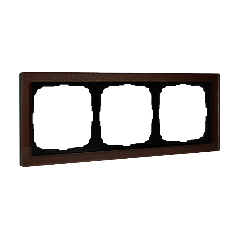 ArtGalery Pure Мокко Рамка 3-постовая , органическое стекло | GAL320603 | SE — Systeme Electric