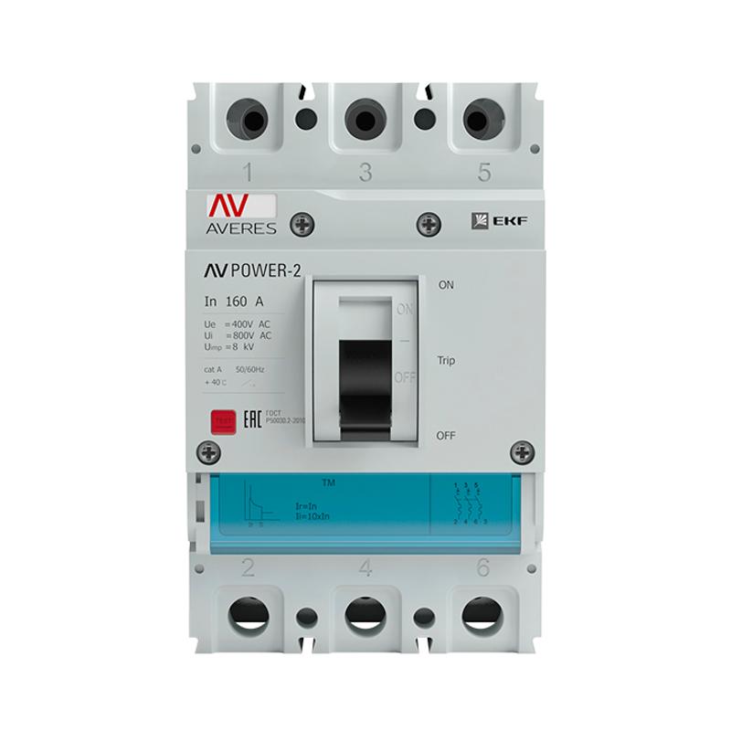 Выключатель автоматический AV POWER-1/3 160А 35kA TR | mccb-13-160-TR-av | EKF — миниатюра 2