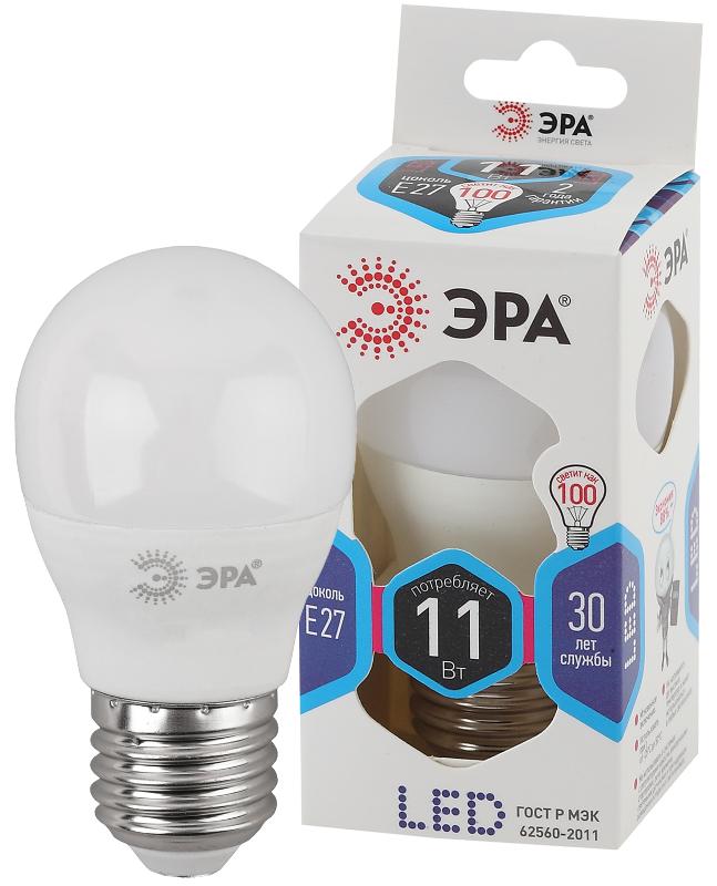 Лампа светодиодная LED 11Вт Е27 4000К smd P45-11w-840-E27 | Б0032989 | ЭРА — ЭРА (Энергия света)