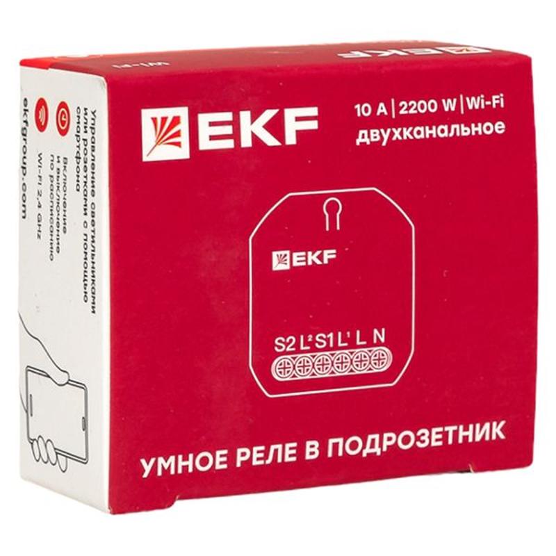 Умное реле в подрозетник 2-канальное Wi-Fi  Connect |ssh-2g-wf| EKF — миниатюра 20