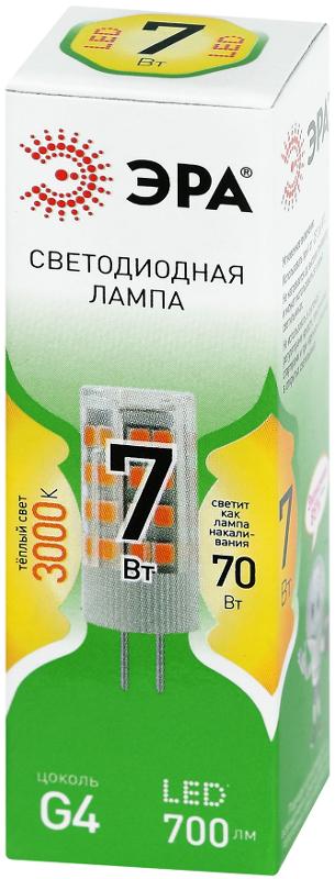 Лампа светодиодная  GREEN LINE LED G4-JC-7W-830-12V GL G4 7Вт капсула теплый белый свет | Б0067181 | ЭРА — миниатюра 5