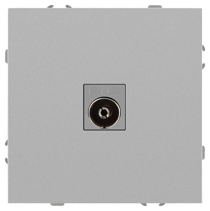 Розетка Galaxy 15-3101-03 TV одиночная IP20 алюминий | Б0070719 | ЭРА — ЭРА (Энергия света)