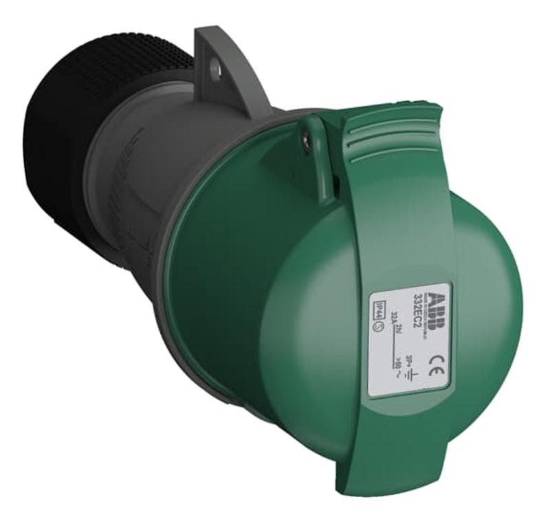 Розетка кабельная Easy&Safe 332EC2,32А,3P+E,IP44,2ч|2CMA102036R1000| ABB — ABB