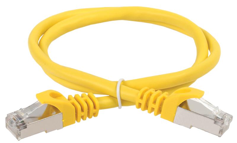 Коммутационный шнур (патч-корд), кат.5Е FTP, 1м, желтый | PC05-C5EF-1M | ITK — ITK