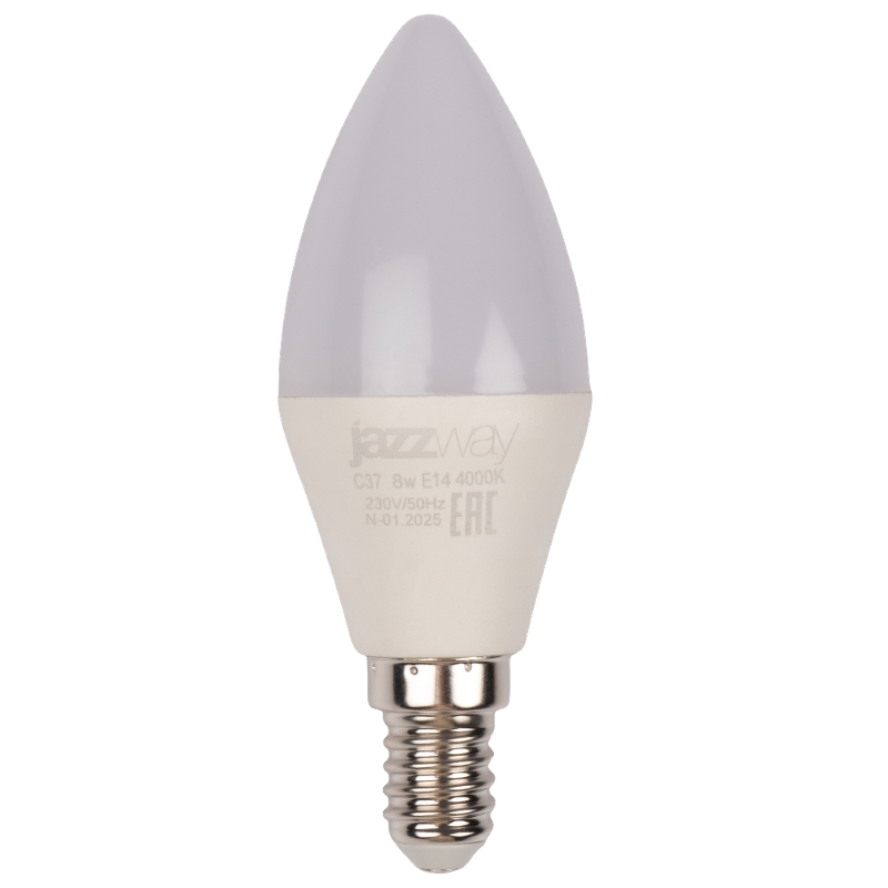 Лампа светодиодная (улучш. хар-ки) PLED-LX C37 8w E14 4000K — фото 1