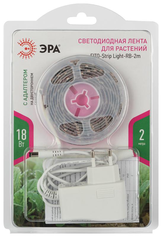 Светодиодная лента для растений FITO-Strip Light-RB-2m красно-синего спектра, 2 м, IP65 | Б0057282 | ЭРА — миниатюра 2