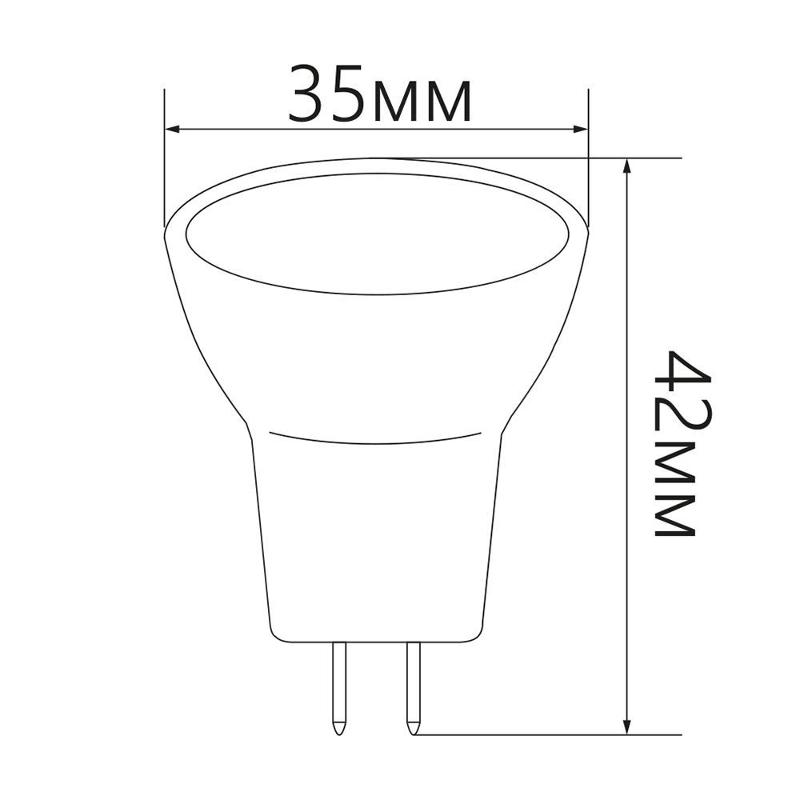 Лампа светодиодная LB-271 (3W) 230V G5.3 2700K MR11 | 25551 | FERON — миниатюра 7