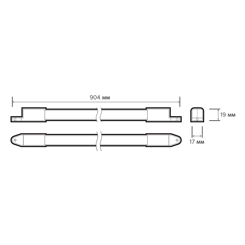 Светильник светодиодный линейный бытовой PLED T4i   900 12W 4000K IP65  | .5047556 | Jazzway — миниатюра 6