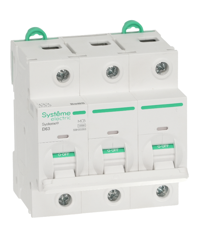 Systeme9 Автоматический выключатель (АВ) 27мм D 63A 3P 10 kA 400В | S9H33363 | SE — миниатюра 6