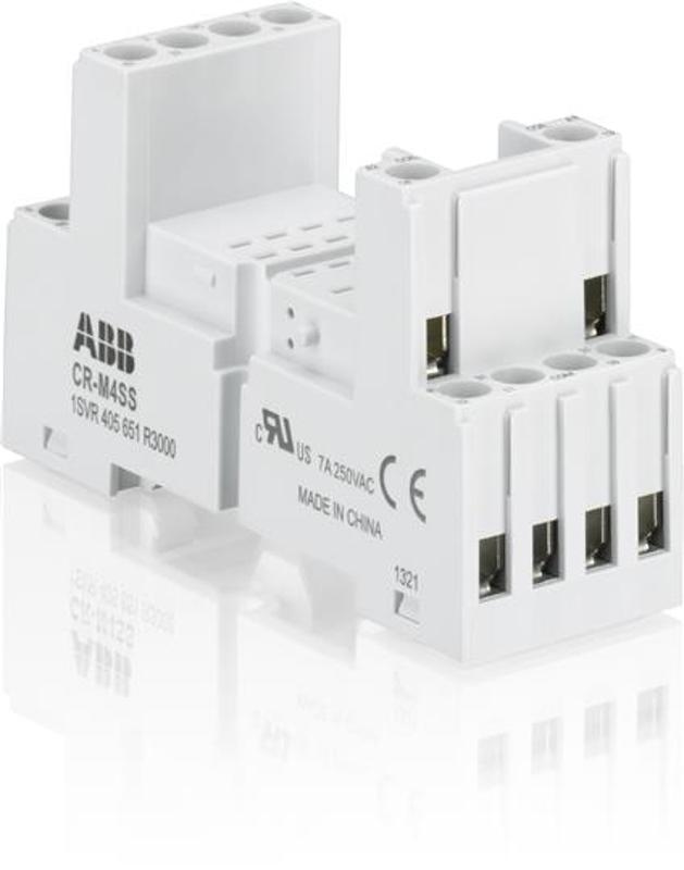 Цоколь CR-M4SS (стандартный) для реле CR-M 2/4ПК | 1SVR405651R3000 | ABB — ABB